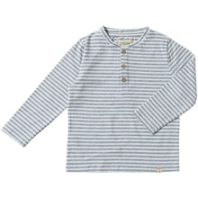  Grey/White Stripe ADAMS Henley