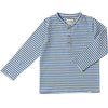 Royal/White Stripe ADAMS Henley