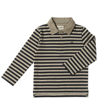  Black/Cream Stripe WAVERLY Polo