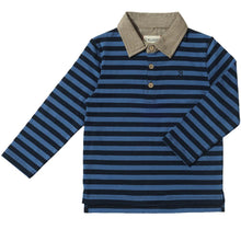  Navy/Blue Stripe MIDWAY Polo