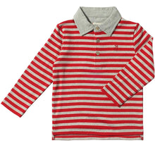  Red/Grey Stripe MIDWAY Polo