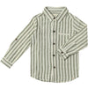 Green/Cream Stripe ATWOOD Woven Shirt