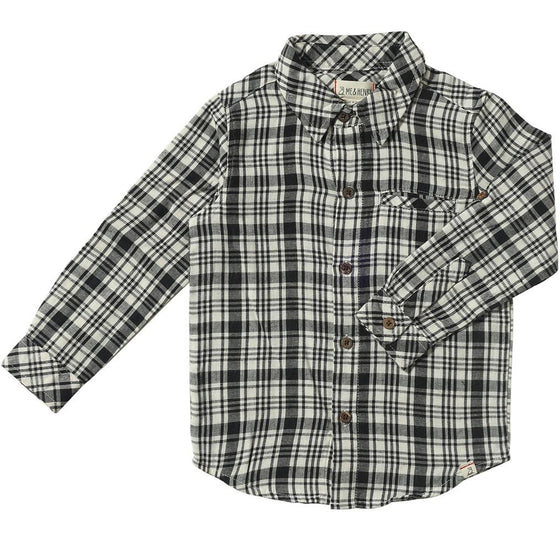 Black/Cream Plaid ATWOOD Woven Shirt