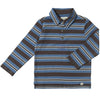 MIDWAY Grey/Blue Stripe Polo