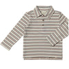 Grey/Brown/Black Stripe MIDWAY Polo