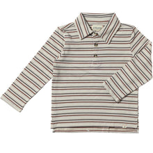  Grey/Brown/Black Stripe MIDWAY Polo