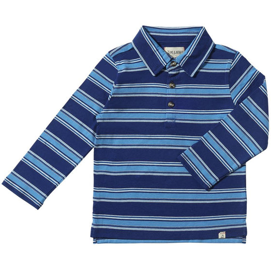 MIDWAY Royal/Blue Stripe Polo