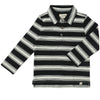 Black/White Stripe MIDWAY Polo