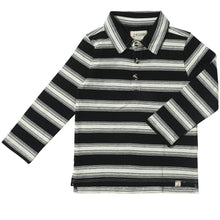  Black/White Stripe MIDWAY Polo