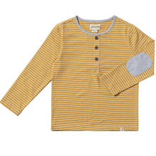  Gold/White Stripe MASCOT Henley