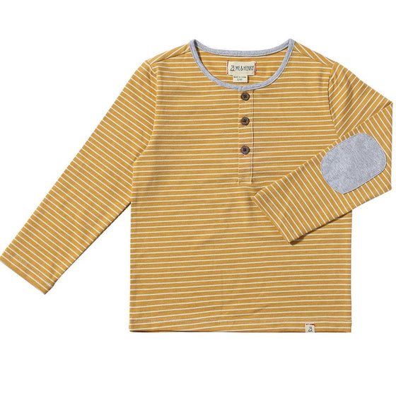 MASCOT Gold/White Stripe Henley