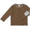 Tan/Black Stripe MASCOT Henley