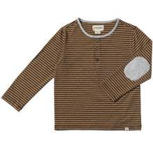  Tan/Black Stripe MASCOT Henley