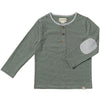 Green/White Stripe MASCOT Henley