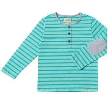  Turquoise/Teal Stripe MASCOT Henley