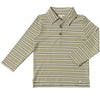 Sage/Brown Stripe MIDWAY Polo