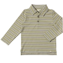  Sage/Brown Stripe MIDWAY Polo