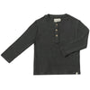 Charcoal ADAMS Ribbed Henley