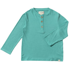  ADAMS Aqua Ribbed Henley