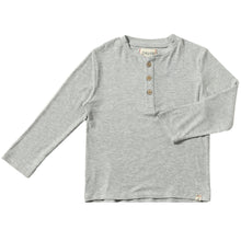  Grey ADAMS Ribbed Henley