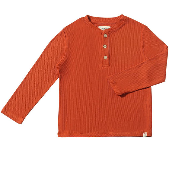 Pumpkin ADAMS Ribbed Henley