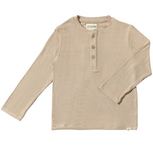  Beige ADAMS Ribbed Henley