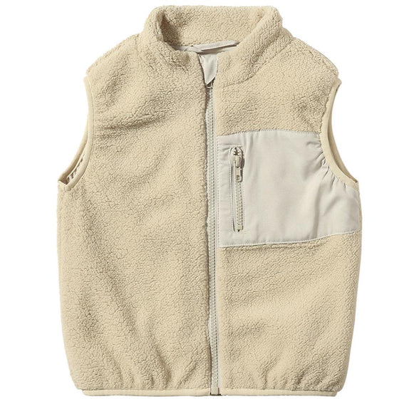 Beige GILT Sherpa Vest