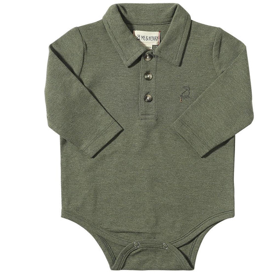 Sage SEYMOUR Pique Polo Onesie