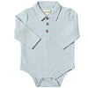 SEYMOUR Pale Blue Pique Polo Onesie