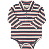 SEYMOUR Navy/Rust/Cream Polo Onesie