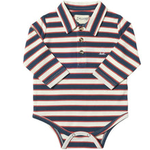  Navy/Rust/Cream SEYMOUR Polo Onesie