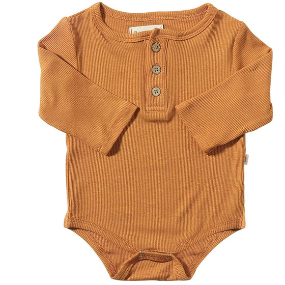 AYNOR Burnt Orange Rib Onesie