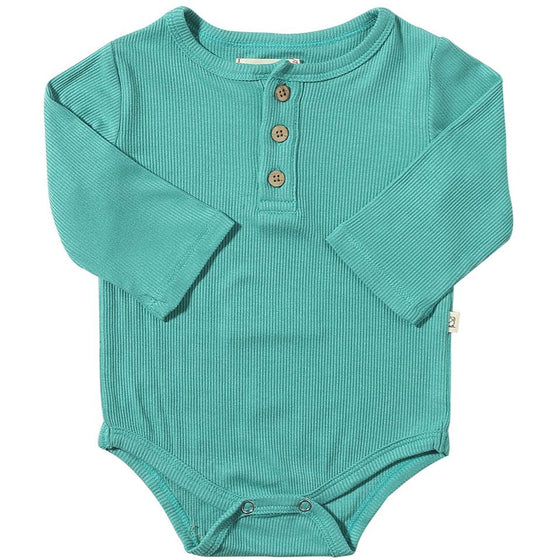 Turquoise Rib AYNOR Onesie