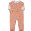 Rust/White Stripe NIOTA Henley Romper