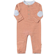  Rust/White Stripe NIOTA Henley Romper