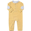 NIOTA Gold/White Stripe Henley Romper