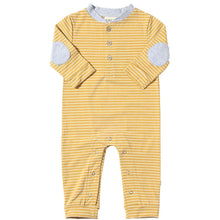  Gold/White Stripe NIOTA Henley Romper