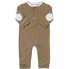  Tan/Black Stripe NIOTA Henley Romper