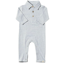  Grey/White Stripe KINGSTON Polo Romper