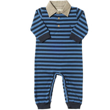  Navy/Blue Stripe KINGSTON Polo Romper