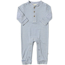  Royal/White Stripe NIOTA Henley Romper