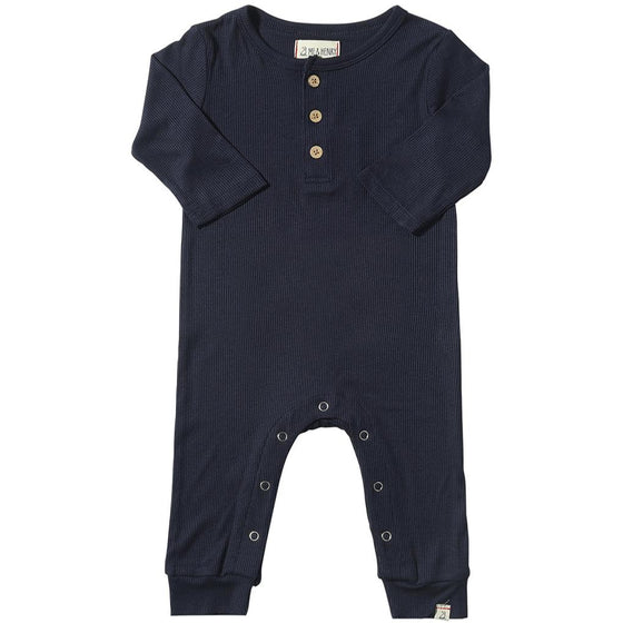 MASON Navy Rib Romper