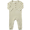 Taupe/Cream Stripe MASON Rib Romper