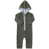 BLAINE Green Hooded Knit Romper