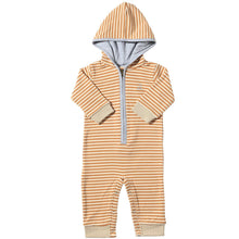  Orange/Beige Cosy BLAINE Hooded Romper