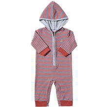  Blue/Rust Cosy BLAINE Hooded Romper