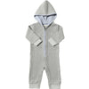 BLAINE Grey Cosy Hooded Knit Romper