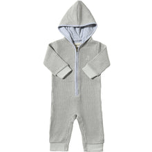  Grey Cosy BLAINE Hooded Knit Romper