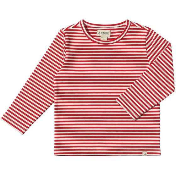 TOBY Red/White Stripe Tee