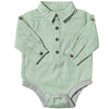 Green JASPER Seersucker Woven Onesie